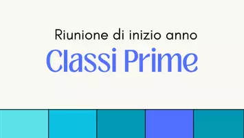 anteprima - Programmi scolastici / Materiali per docenti - Slide per la 1ª riunione con le classi I - Pagina 1
