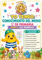 Vista previa - Unidades / Secuencias / Situaciones de Aprendizaje - Tema 3 · Los animales. Conocimiento del Medio 1.º Primaria Actividades + Yo tengo… ¿quién tiene? - página 2
