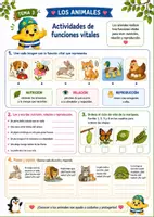 Vista previa - Unidades / Secuencias / Situaciones de Aprendizaje - Los animales. Conocimiento del Medio 3.º Primaria. Cuaderno + actividades + juego de repaso - página 3