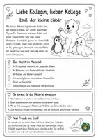Vorschau - Arbeitsblätter - Emil, der kleine Eisbär - Lesetexte / Leseband Klasse 2 - Seite 1