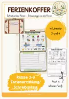 Vorschau - Arbeitsblätter - Mein Ferienkoffer - Schreibanlass Ferien, Erinnerung an die Ferien - Deckblatt