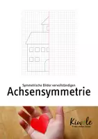 Vorschau - Arbeitsblätter - Achsensymmetrie - Symmetrische Bilder im Gitternetz - Deckblatt