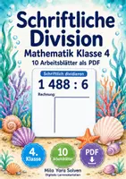 Vorschau - Arbeitsblätter - Schriftliche Division | Mathematik Klasse 4 | 10 Arbeitsblätter als PDF - Deckblatt