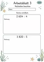 Vorschau - Arbeitsblätter - Schriftliche Division | Mathematik Klasse 4 | 10 Arbeitsblätter als PDF - Seite 3