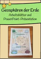 Vorschau - Arbeitsblätter - Geosphären unserer Erde (Biosphäre, Atmosphäre, Lithosphäre, Hydrosphäre) - Deckblatt