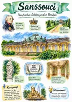 Vorschau - Arbeitsblätter - Lernplakat + Arbeitsblätter zum Thema "Sanssouci" + Lösung & MP3 + Mindmap - Deckblatt