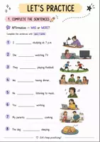 Vista previa - Hojas de trabajo - Past Continuous (only) worksheet - página 2