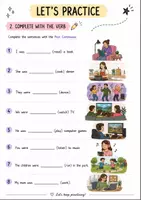 Vista previa - Hojas de trabajo - Past Continuous (only) worksheet - página 3