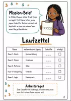 Vorschau - Arbeitsblätter - Mathe Klasse 6 – Brüche multiplizieren & dividieren Mathe-Escape-Room - Seite 1