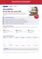 Vorschau - Arbeitsblätter - Les articles – Französisch 1. Lernjahr - Deckblatt