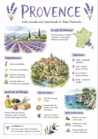 Vorschau - Arbeitsblätter - Lernposter + AB mit Fragen zum Thema "Provence" + Lösungsblatt + Infografik - Deckblatt