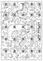 Vorschau - Mal- und Bastelvorlagen - Lamaklasse Gemeinschaftsposter I Klassentier Puzzle-Poster I Schulstart I Einschulung I Erste Schulwoche - Seite 3