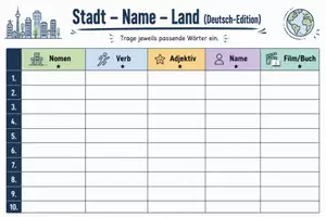 Vorschau - Arbeitsblätter - Stadt-Name-Land Klasse 5-9 - Seite 3