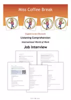 Vorschau - Arbeitsblätter - Job Interview - Listening Comprehension - Deckblatt