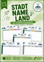 Vorschau - Arbeitsblätter - Stadt-Name-Land Klasse 5-9 - Deckblatt