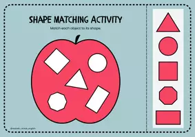 Προεπισκόπηση - Φύλλα εργασίας - Colors & Shapes Matching Game | Kindergarten ESL & EFL Velcro Activity - Σελίδα 2