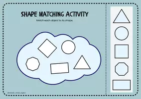 Προεπισκόπηση - Φύλλα εργασίας - Colors & Shapes Matching Game | Kindergarten ESL & EFL Velcro Activity - Σελίδα 3