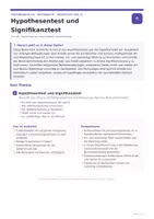 Vorschau - Unterrichtsreihen - Hypothesentest & Signifikanztest | H0, H1, Fehler 1. & 2. Art | Mathematik Oberstufe - Seite 1