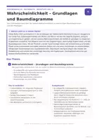 Vorschau - Unterrichtsreihen - Wahrscheinlichkeit & Baumdiagramme | Laplace, Pfadregeln & Zufallsexperimente | Oberstufe - Seite 1