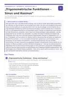 Vorschau - Unterrichtsreihen - Trigonometrische Funktionen – Sinus & Kosinus | Einheitskreis, Graphen & Modellierung | Sek II - Seite 1