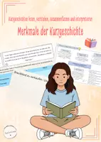 Vorschau - Stundenentwürfe - Merkmale einer Kurzgeschichte (Deutsch, Klasse 7/8) - Deckblatt