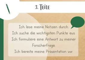 Vorschau - Präsentationen/Tafelbilder - Transparenzkarten *Forscherablauf* - Seite 3