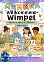 Vorschau - Mal- und Bastelvorlagen - Willkommens-Wimpel – Kennenlernen & Klassendeko - Deckblatt
