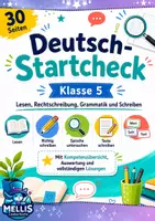 Vorschau - Arbeitsblätter - Deutsch-Startcheck Klasse 5 – Lesen & Schreiben - Deckblatt