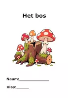 Voorbeeld - WO thema Het bos - Voorblad