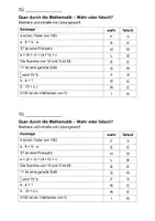 Vorschau - Arbeitsblätter - Übung & Rätsel - Mathematik WAHR oder FALSCH Klasse 5-8 - Seite 2