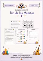 Vorschau - Mal- und Bastelvorlagen - Klanggeschichte Dia de los Muertos (Jg. 3-6) - Deckblatt