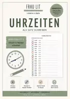 Vorschau - Arbeitsblätter - Uhrzeiten üben – Uhrzeiten in Worten schreiben - Deckblatt