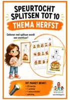 Voorbeeld - speurtocht splitsen tot 10 herfst - Voorblad