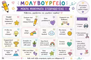 Προεπισκόπηση - Flashcards - ΔΩΡΕΑΝ | 16 Μικρά Μηνύματα Επιβράβευσης για Μαθητές | Εκτυπώσιμες καρτέλες - Σελίδα 1