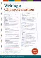Vorschau - Arbeitsblätter - Englisch Oberstufe - How to Write A Characterisation - Deckblatt