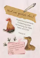 Vorschau - Stundenentwürfe - Produktionsorientierte Erarbeitung einer Fabelfortsetzung - Examensentwurf - Deckblatt