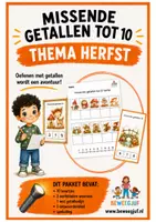 Voorbeeld - Missende getallen tot 10 herfst - Voorblad