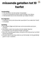 Voorbeeld - Missende getallen tot 10 herfst - Pagina 2