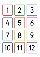 Vorschau - Stationenlernen - Zahlen 1-100 (bunte Zahlenkarten - 2 Versionen) - Seite 1