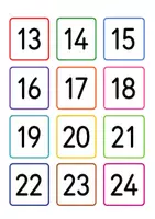 Vorschau - Stationenlernen - Zahlen 1-100 (bunte Zahlenkarten - 2 Versionen) - Seite 2