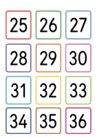 Vorschau - Stationenlernen - Zahlen 1-100 (bunte Zahlenkarten - 2 Versionen) - Seite 3