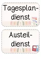 Vorschau - Poster - Klassendienste zum Aushängen im Klassenzimmer - Seite 2