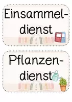 Vorschau - Poster - Klassendienste zum Aushängen im Klassenzimmer - Seite 3