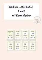 Vorschau - Spiele - Ich habe... Wer hat? - 1 mal 1 Kernaufgaben - Deckblatt