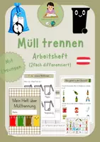 Vorschau - Arbeitsblätter - Mülltrennung - Arbeitsheft (differenziert mit Lösungen) - Deckblatt