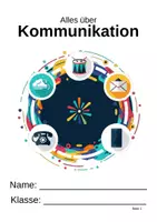 Vorschau - Unterrichtsreihen - Alles über Kommunikation (Klasse 5-6) - Deckblatt