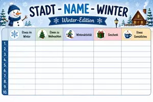 Vorschau - Arbeitsblätter - Stadt – Name – Ferien | Spiel Klasse 5| 4 Jahreszeiten - Seite 3