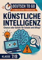 Vorschau - Stundenentwürfe - Deutsch to go: Künstliche Intelligenz - Deckblatt