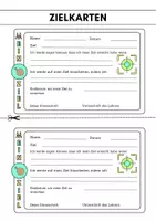Vorschau - Mal- und Bastelvorlagen - Zielkarten für Schüler (alle Klassen) - Deckblatt