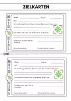 Vorschau - Mal- und Bastelvorlagen - Zielkarten für Schüler (alle Klassen) - Seite 2